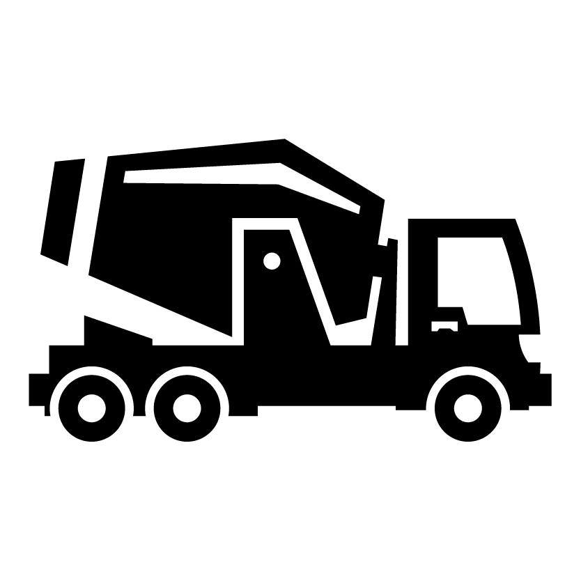 cement truck icon linking to paving and asphalt services information